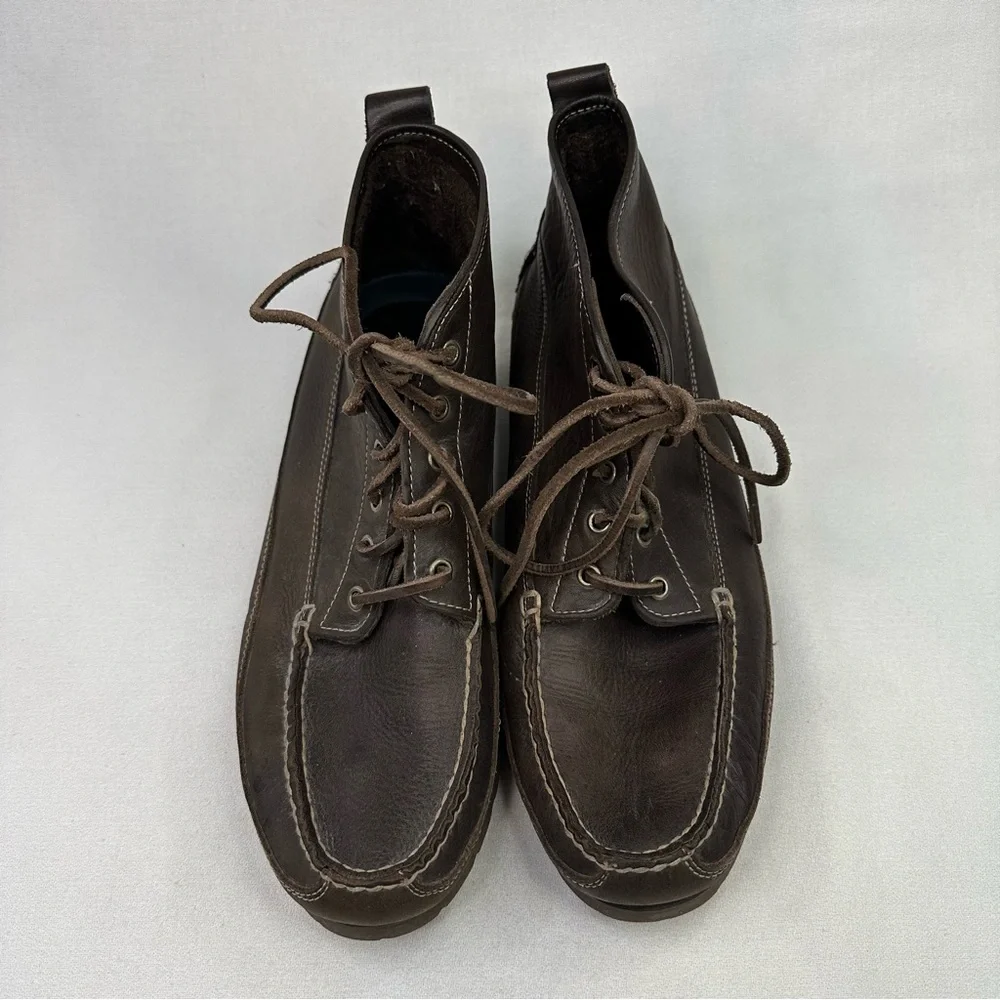 Eddie Bauer Brown Chukka Boots Moccasin Style Men’s 9.5 Womens 11